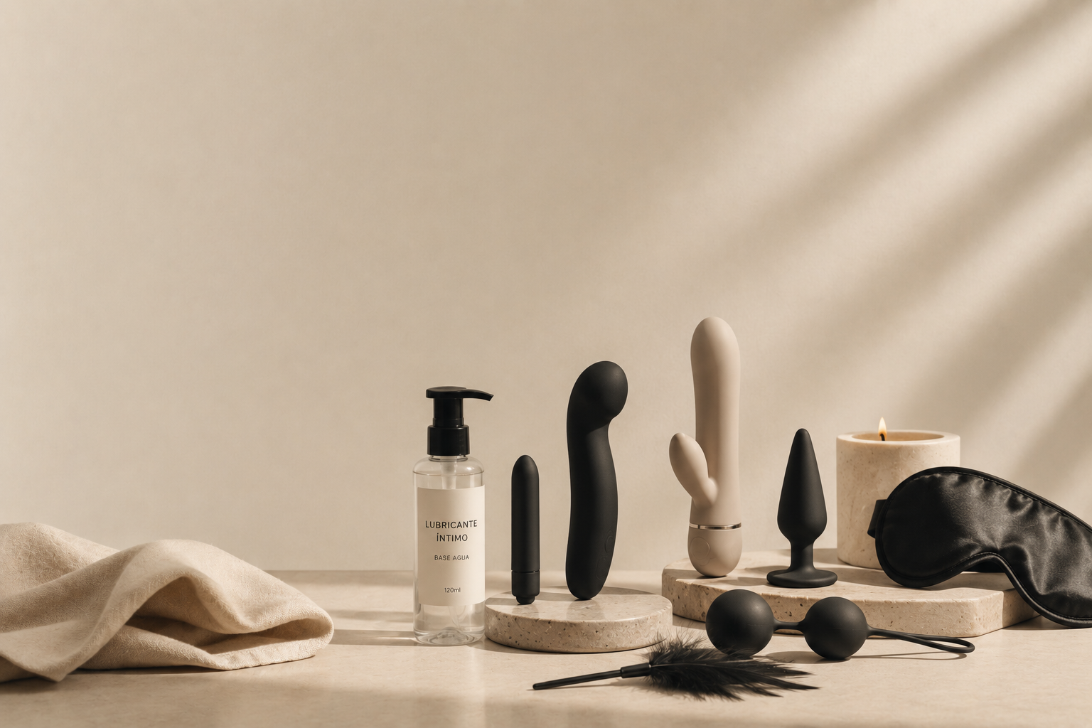 Sin tabúes: Lubricantes · Vibradores · Juguetes · Accesorios · Bienestar sexual