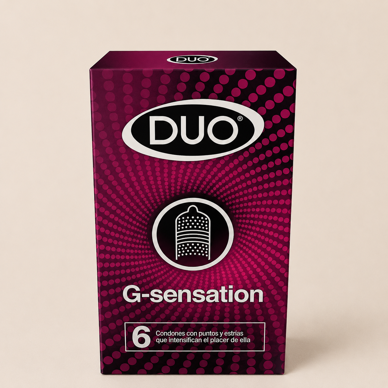 Condón Duo Preservativo G-Sensation X 6 Und
