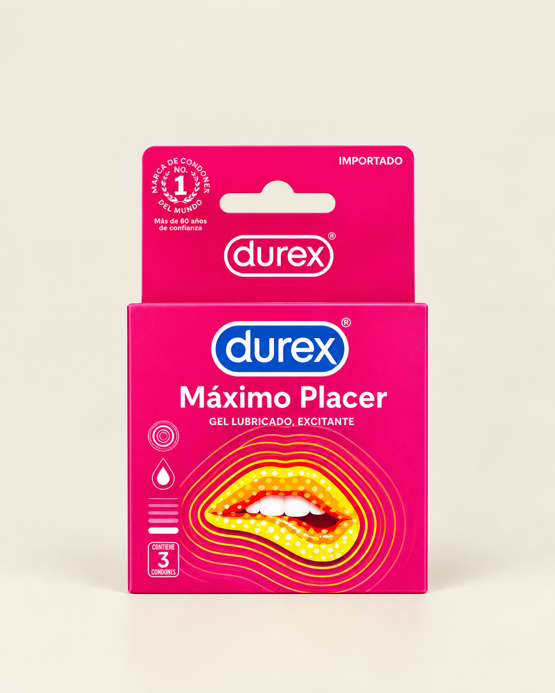 Condones Durex Máximo Placer Caja X 3 Und