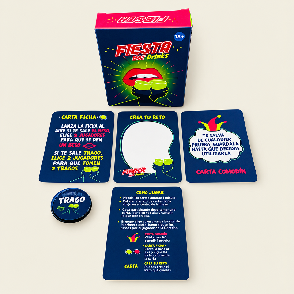 Juego Cartas Para Beber Fiesta Hot Drink